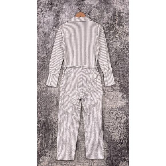 Rue Stiic Jumpsuit XS Womens Anthropologie Pinstripe Lightweight Coveralls - Picture 3 of 10